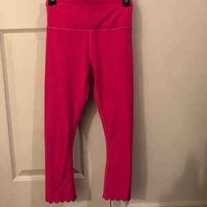 Kate Spade Pink Scalloped Leggings